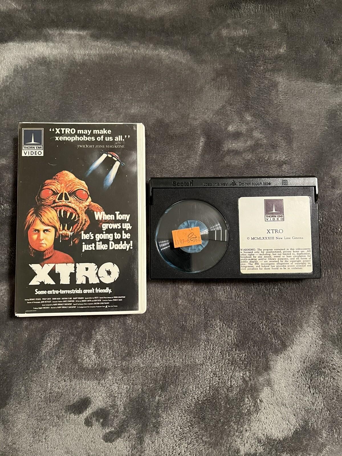 Thorn EMI XTRO Betamax Tape RARE 80s horror CLEAN! tested clamshell