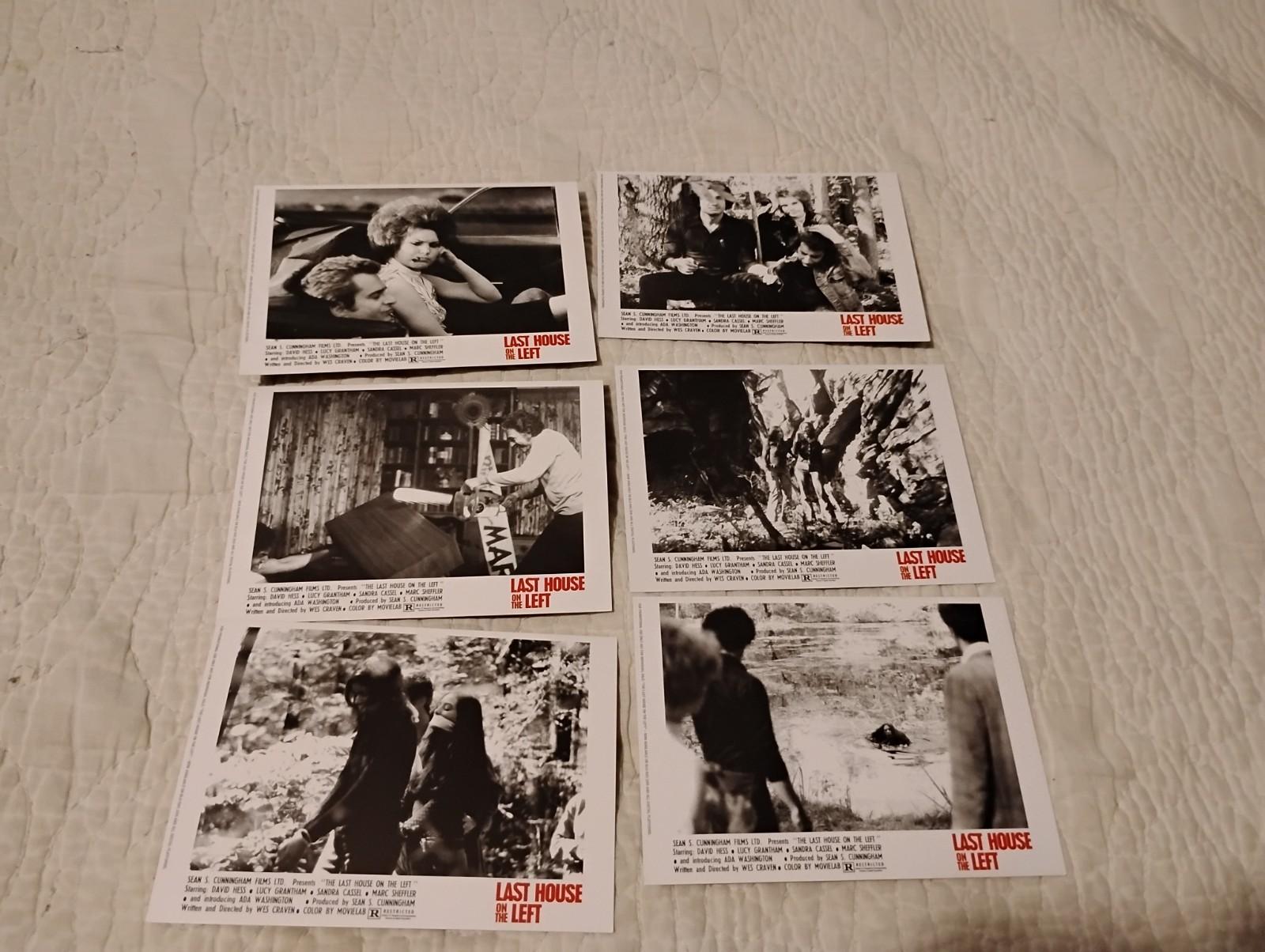 6 Wes Craven 1972 Last House On The Left Art Lobby Cards Horror