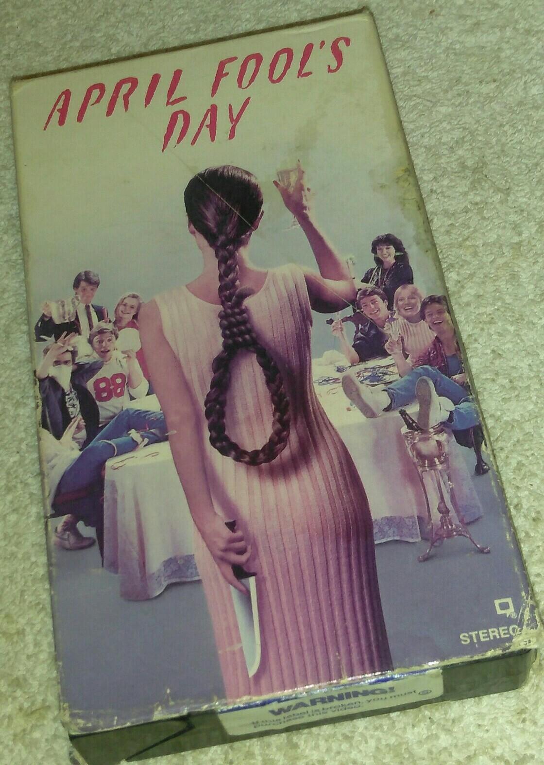 APRIL FOOL'S DAY VHS 80'S SLASHER CULT HORROR GORE DEBORAH FOREMAN RARE oop