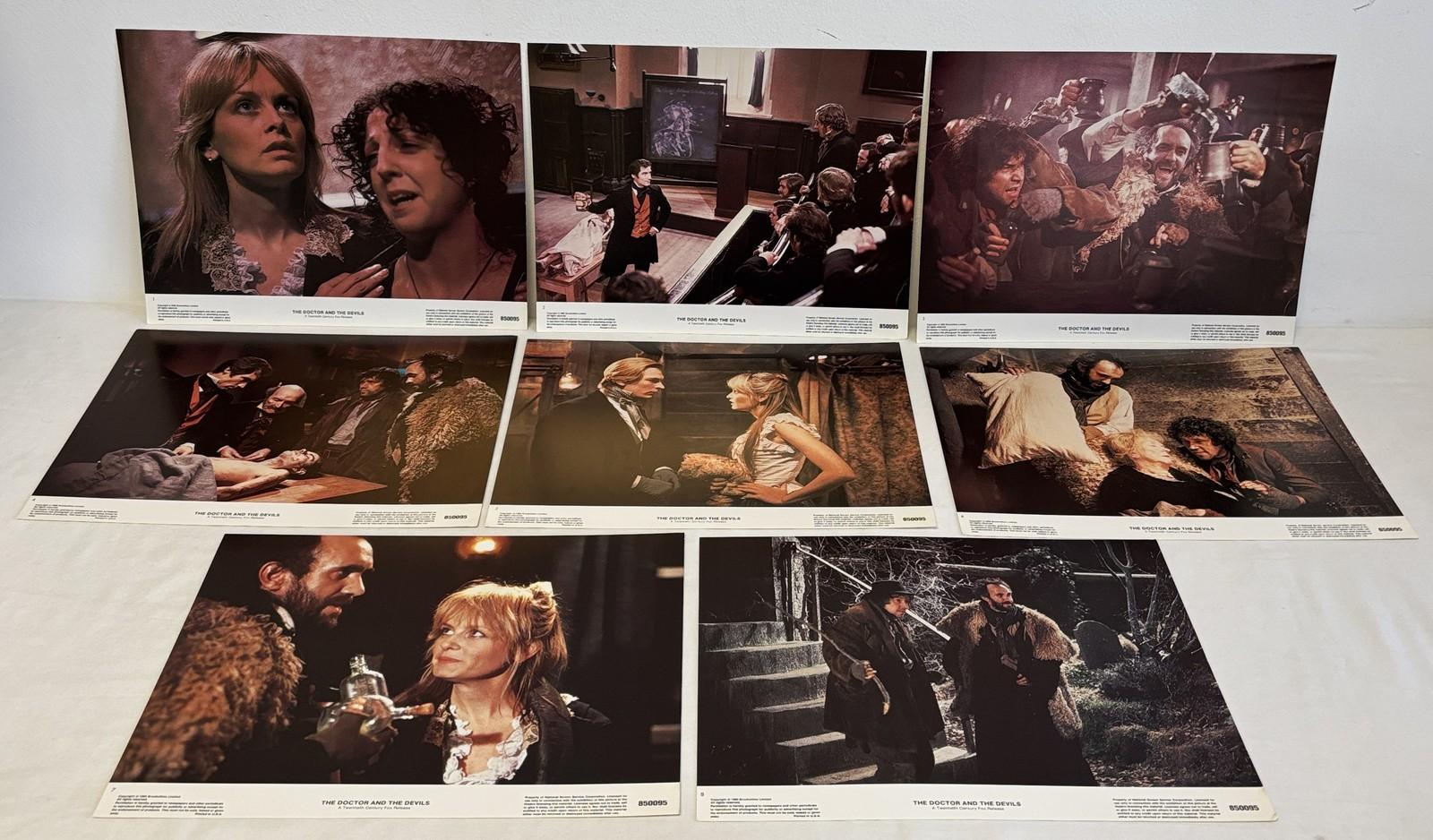 1985 lobby card FULL SET ~ THE DOCTOR AND THE DEVILS