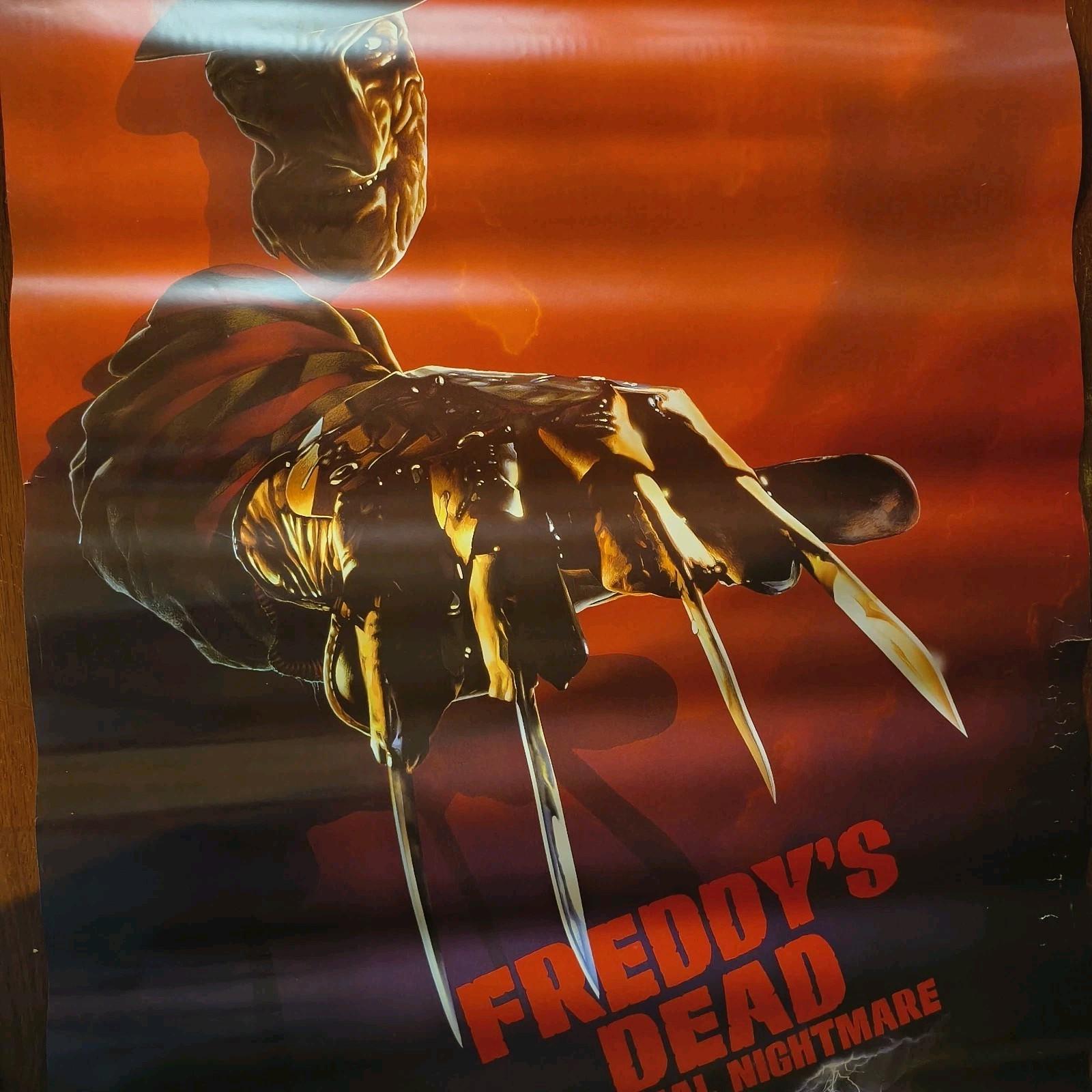 Freddy’s Dead The Final Nightmare 1991 Original 27x40 Movie Poster One Sheet Hor