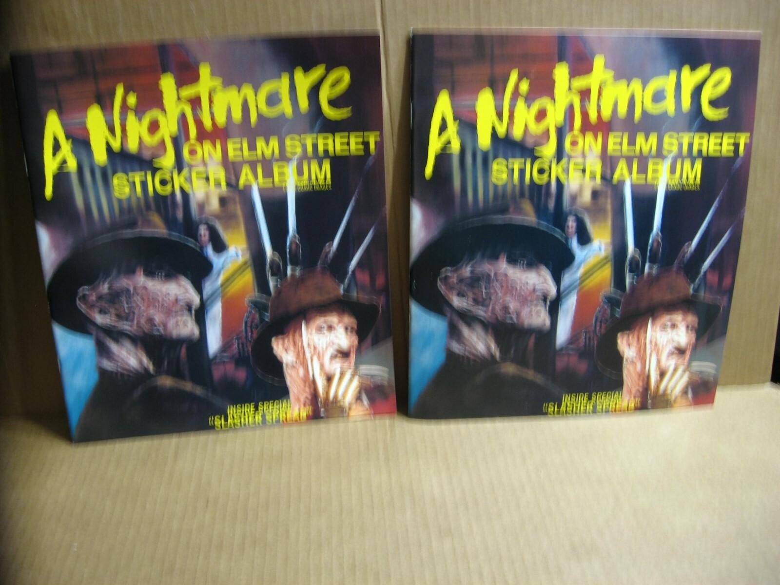 TWO New Albums 1984 A Nightmare On Elm Street Original 1st Movie Sticker Albums 