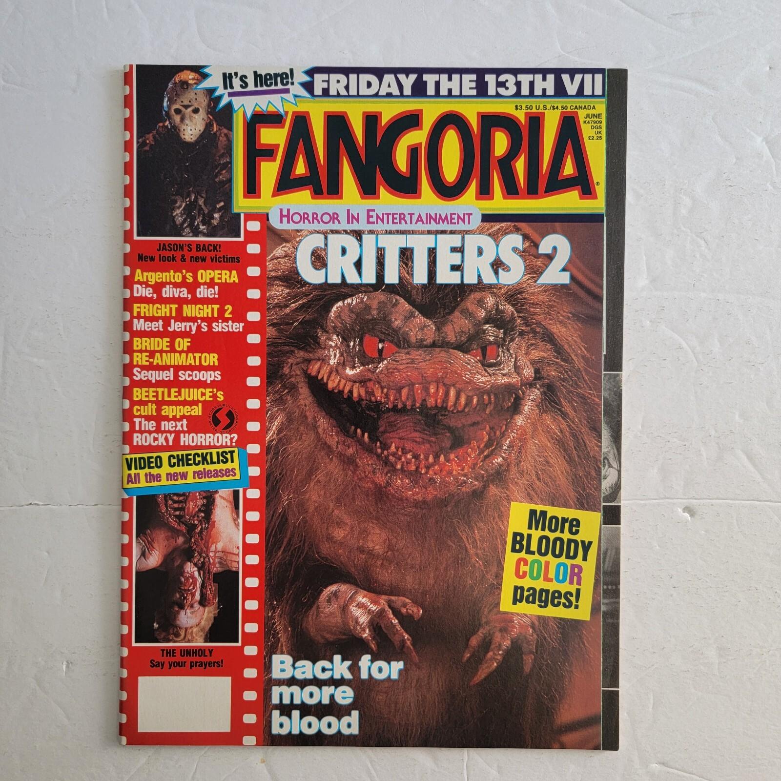 FANGORIA  74 1988 CRITTERS 2 FRI THE 13TH 7 BEETLEJUICE VINTAGE