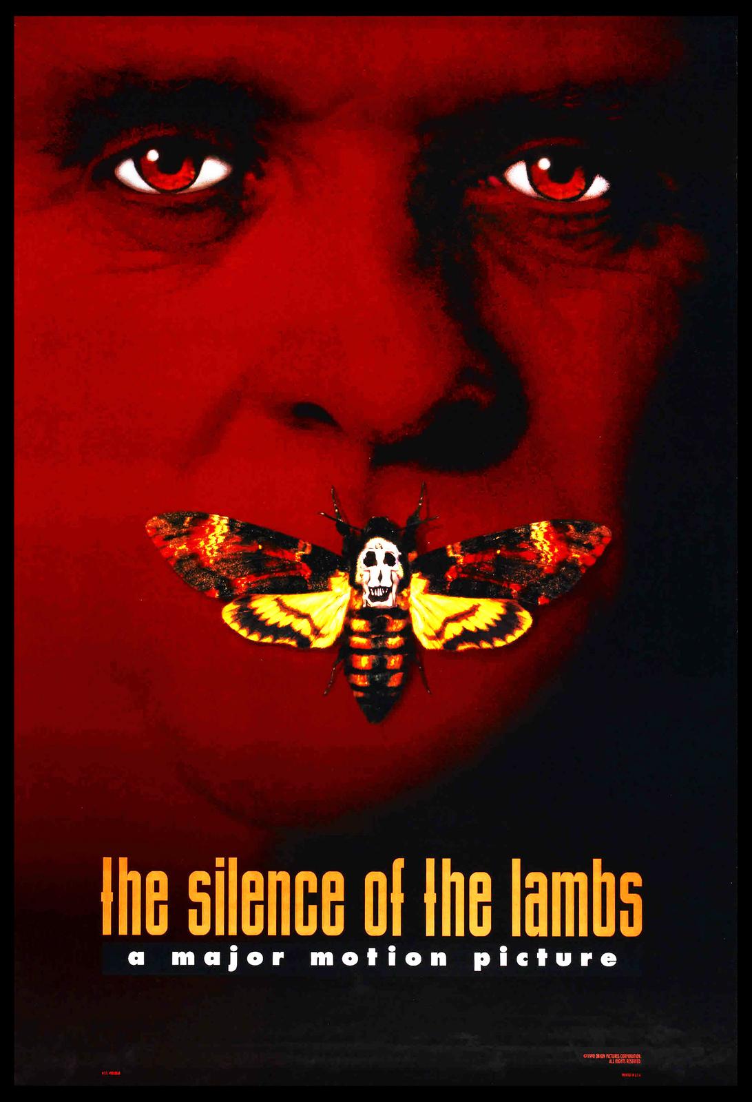 THE SILENCE OF THE LAMBS HANNIBAL LECTER 1991 DS STYLE B NSS 1-SHEET NM ROLLED
