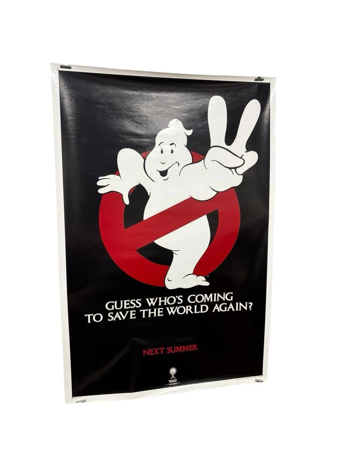 Ghostbusters 27x41 Vintage 1984 Original Movie Teaser One Sheet Poster Advert