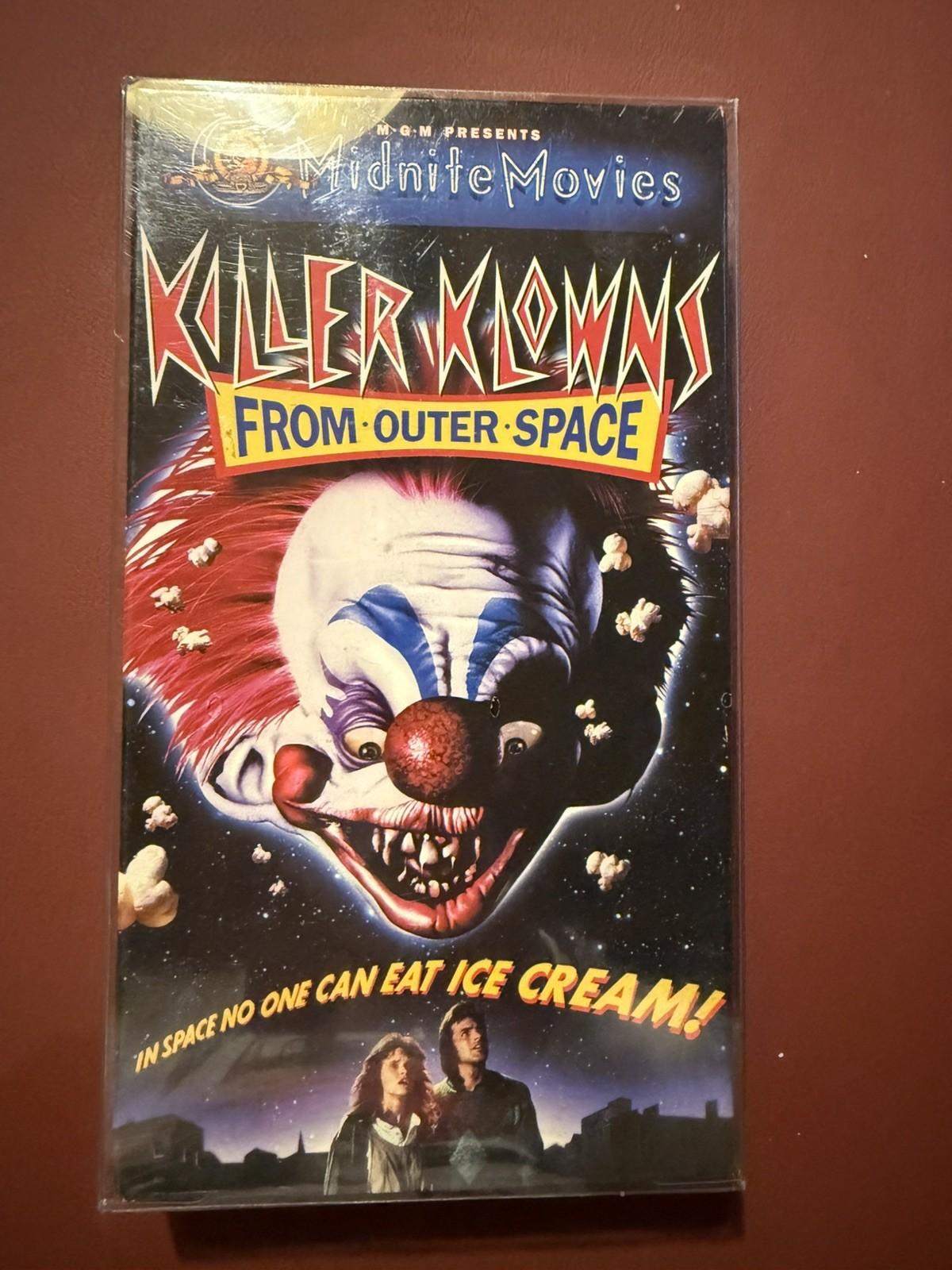 Killer Klowns From Outer Space [VHS] NEW FACTORY SEALED WITH MGM WATERMARKS
