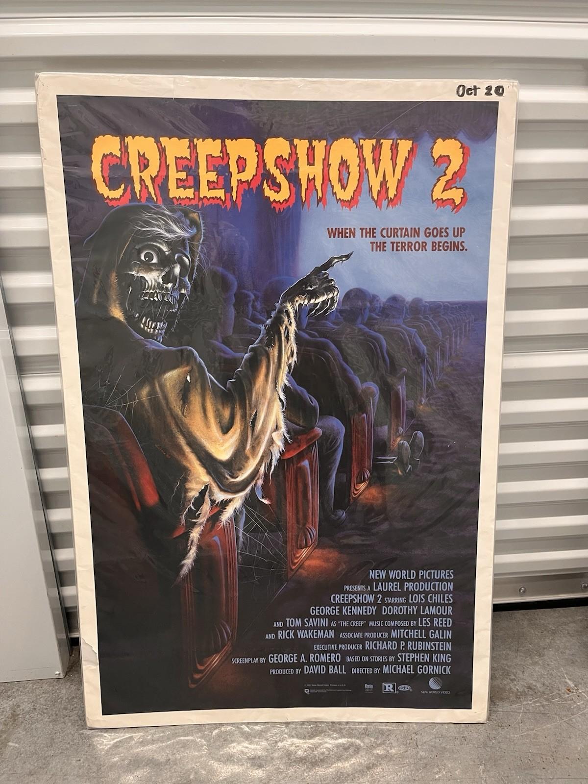 CREEPSHOW 2 Original  1987 Movie Poster 27x41 Inches good Condition