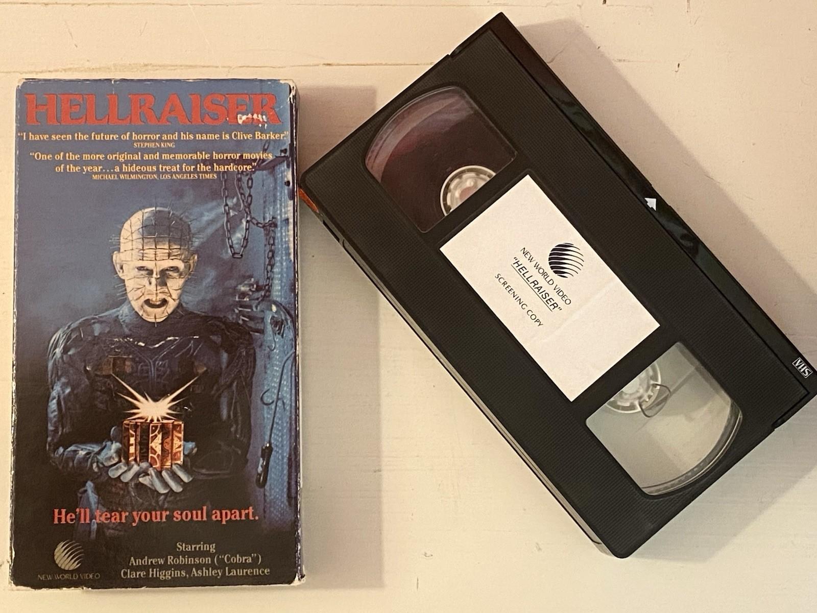 HELLRAISER (VHS) Horror  First Release 1987 Promo Screener Super Rare! Canon