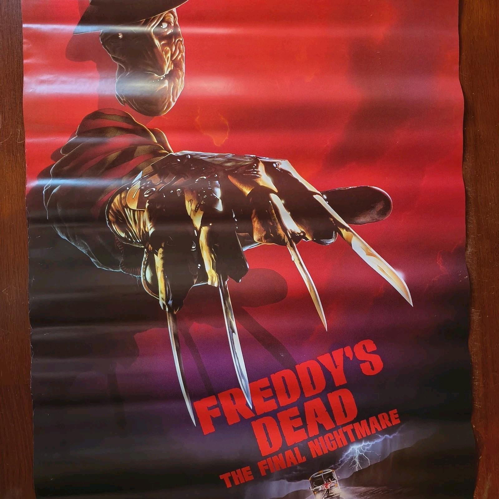 Freddy’s Dead The Final Nightmare 1991 Original 27x40 Movie Poster Nightmare on 