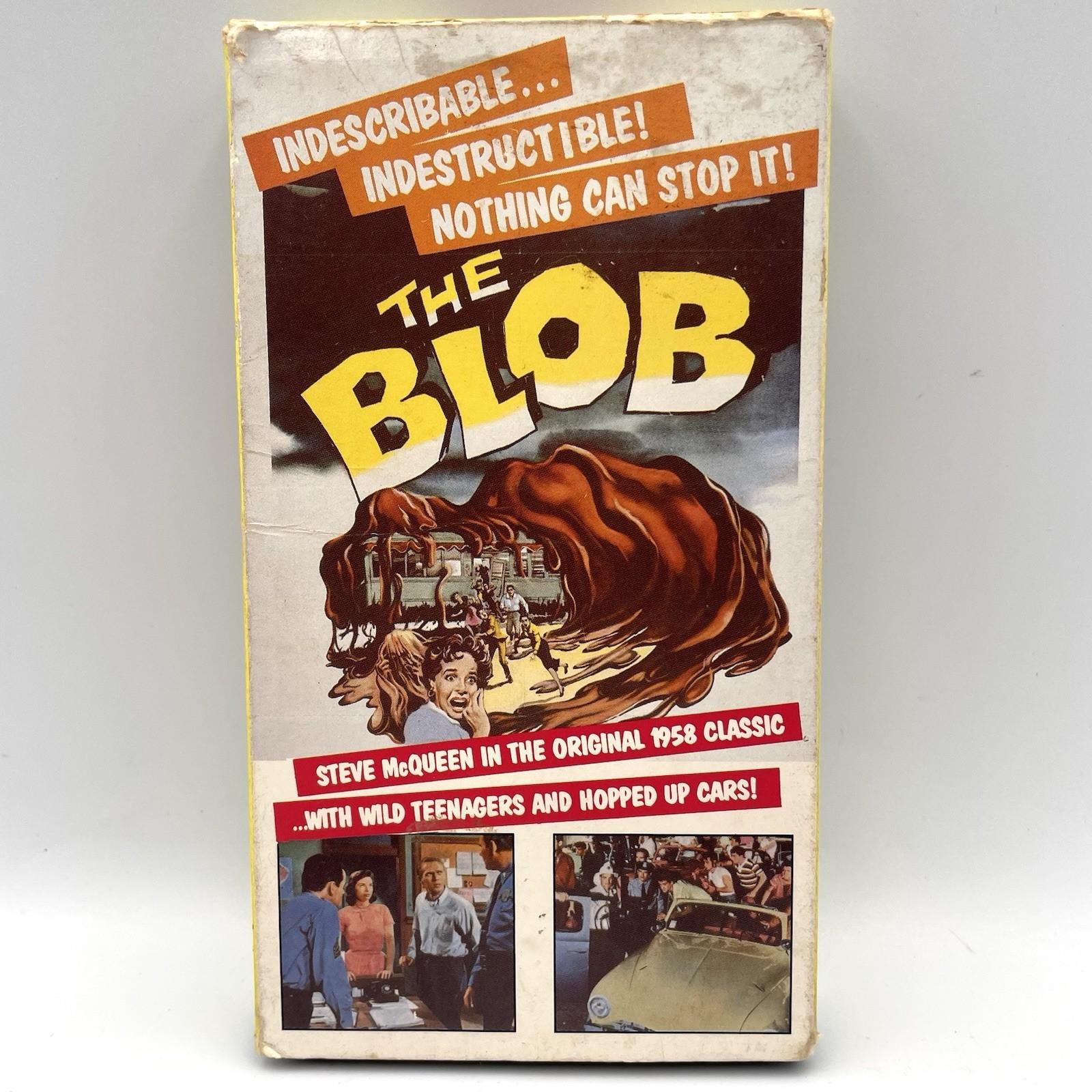 THE BLOB: Steve McQueen In The Original 1958 Classic (VHS, 1990) Vintage Horror