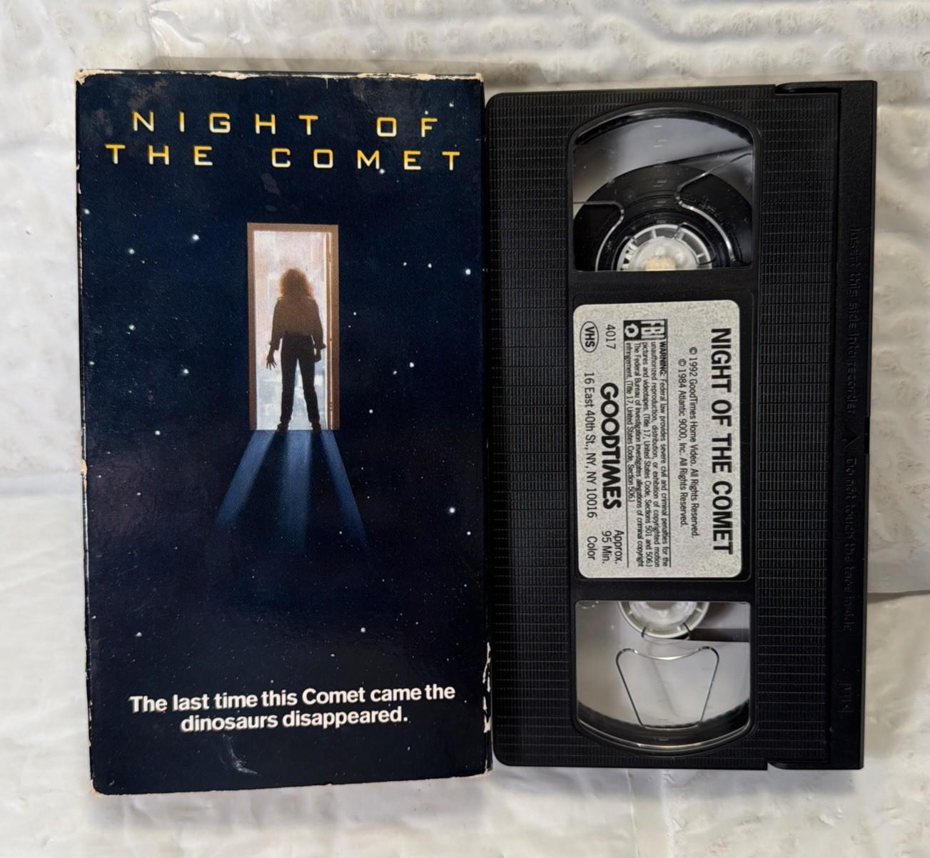 Night Of The Comet VHS Tape 1984 GoodTimes Release Cult Horror Movie Film 1992