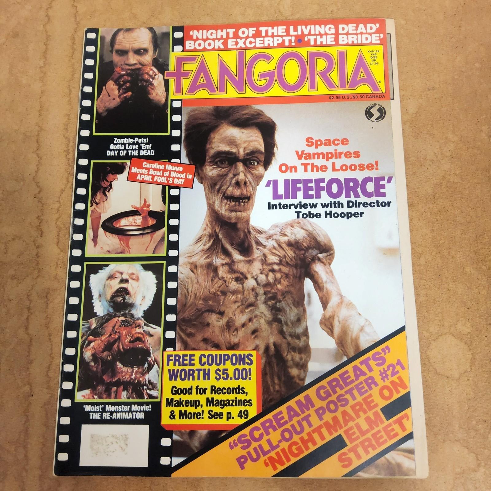 FANGORIA #46 "LIFEFORCE" DAY OF THE DEAD, RE-ANIMATOR, APRIL FOOLS DAY