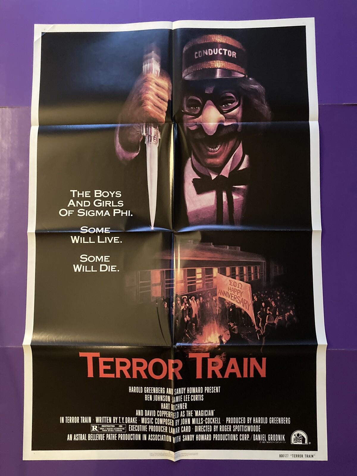 TERROR TRAIN ORIGINAL ONE SHEET MOVIE POSTER JAMIE LEE CURTIS 1980
