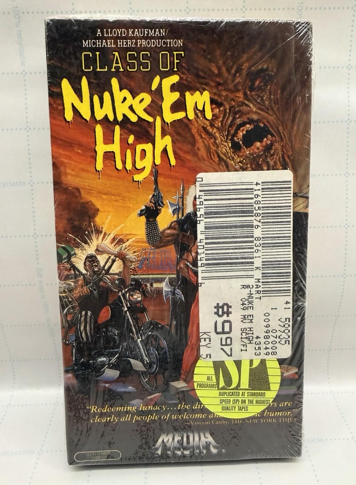 Class of Nuke Em High (VHS, 1986) Factory Sealed w/ Watermark