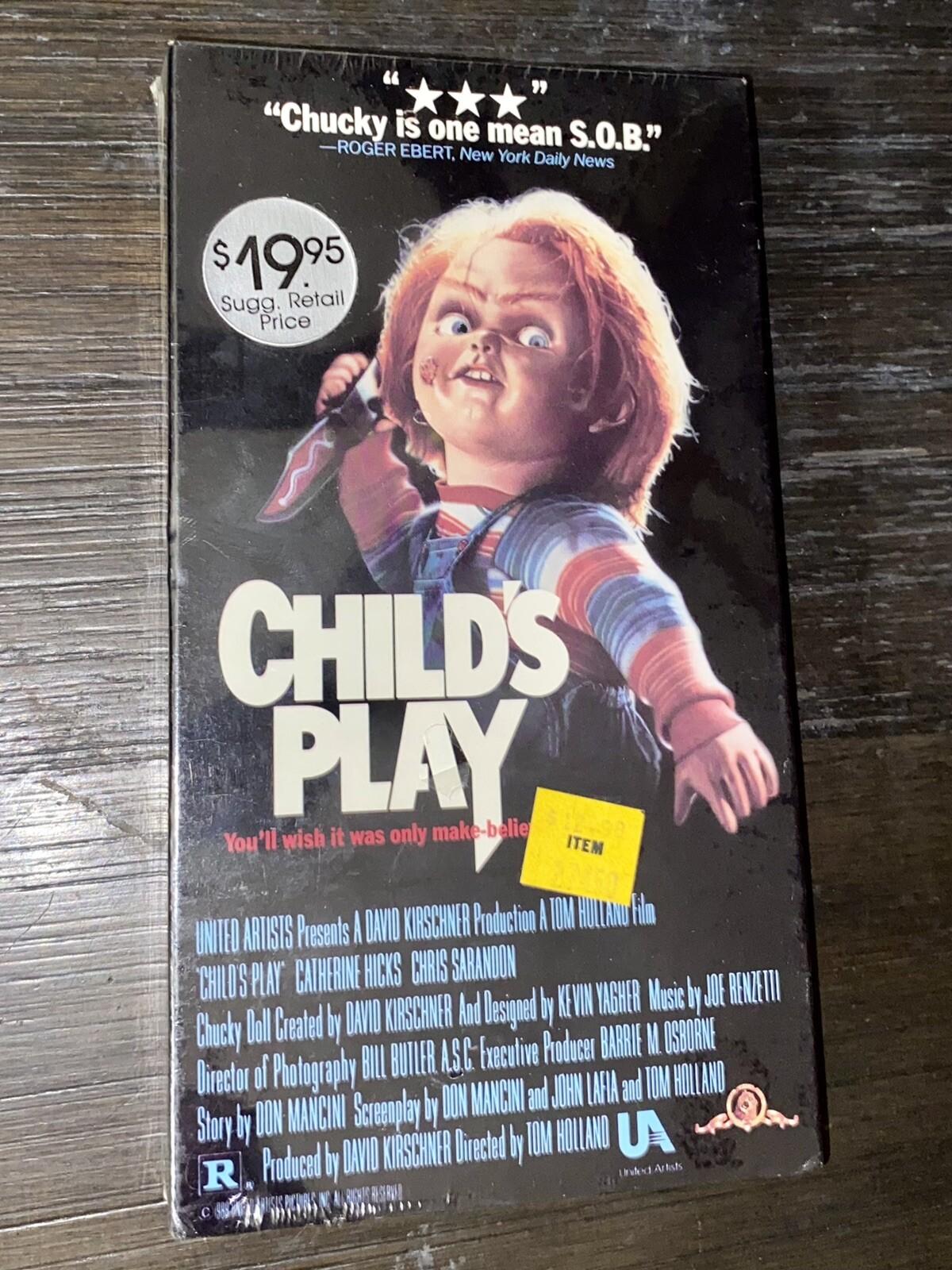 CHILD’S PLAY VHS FACTORY SEALED 1988 1st Ed GRADE IT Horror Chucky MGM VHTF RARE