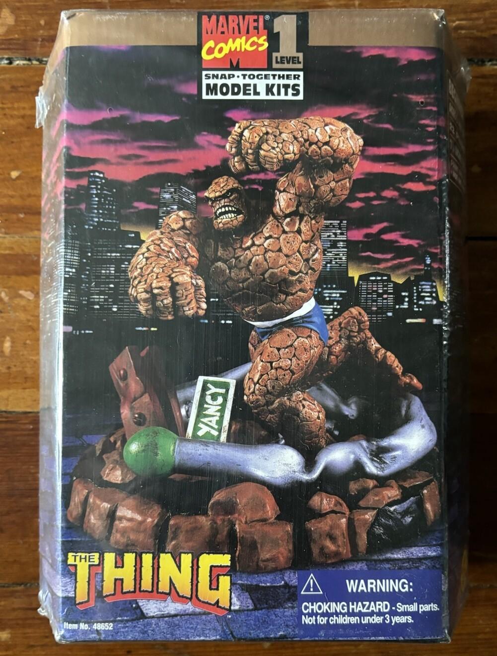 The Thing Model Kit Snap Together Marvel Comics - Sealed