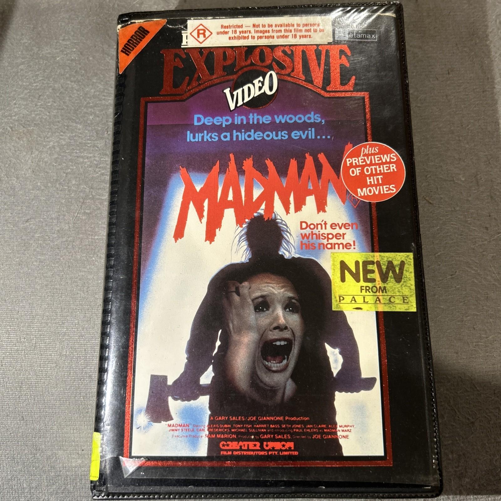 MADMAN (1981) Betamax - Palace Explosive Video - Rare 80s Slasher