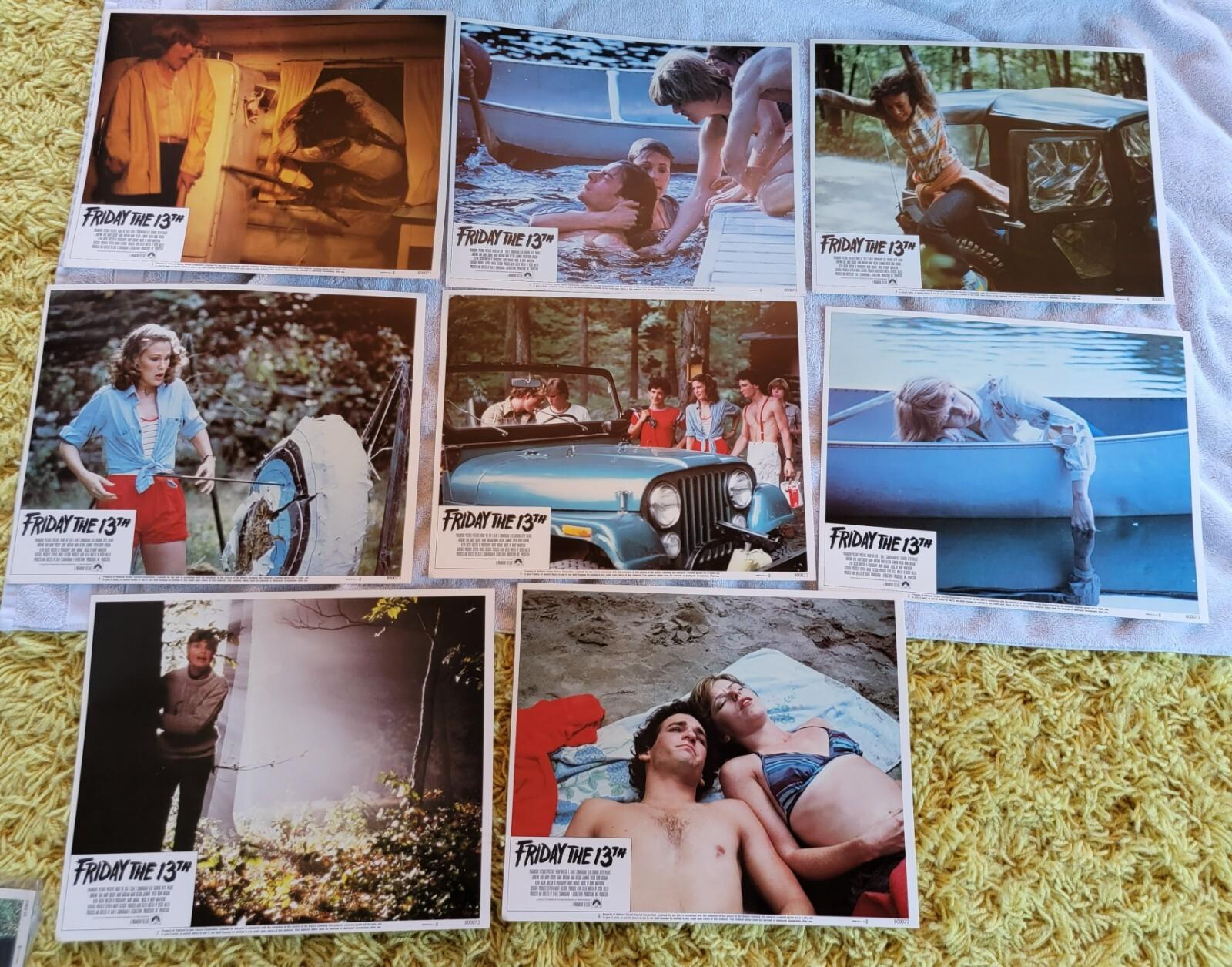 FRIDAY THE 13TH 11X14 UNUSED LOBBY CARD SET OF 8 Original 1980