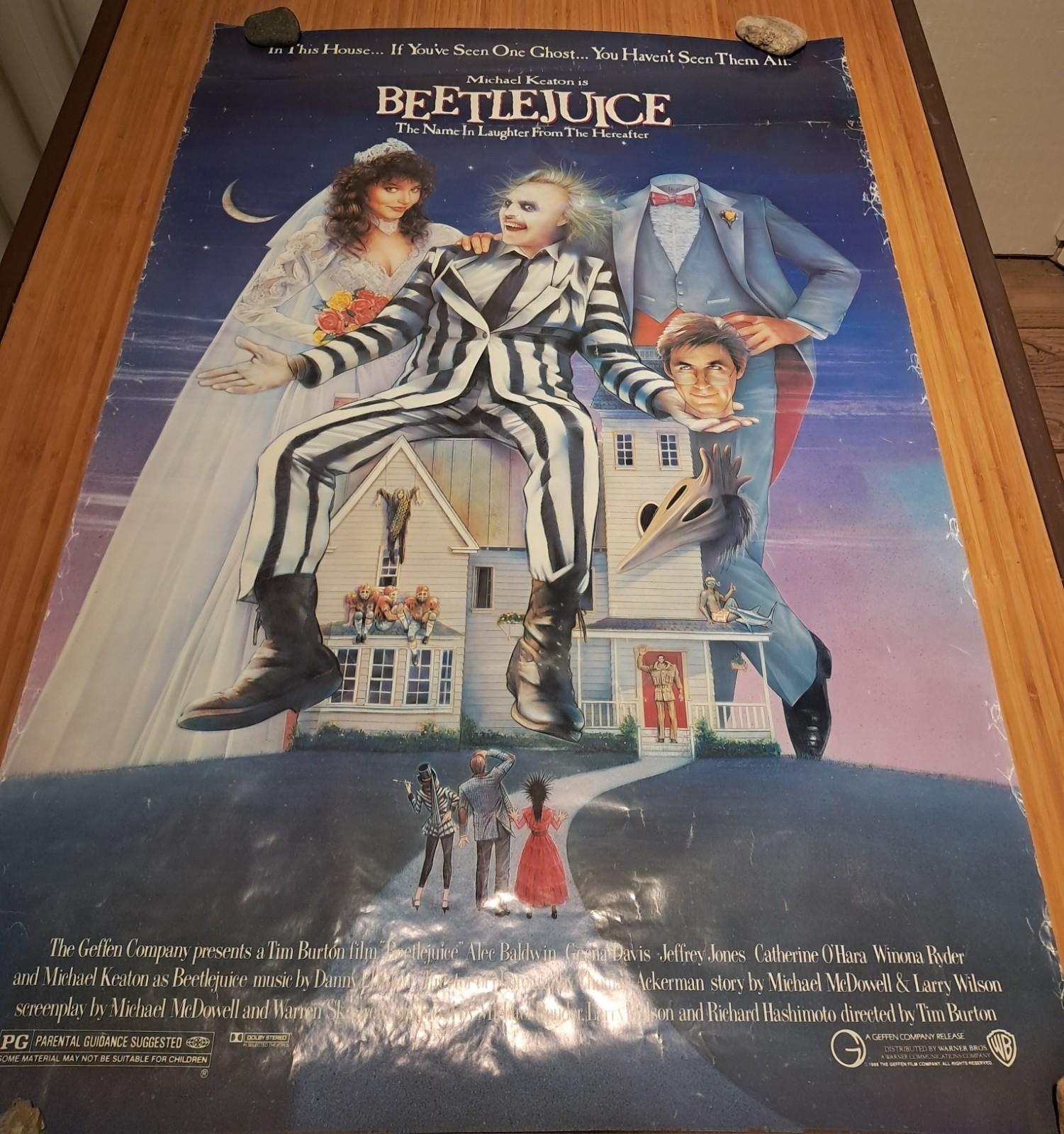 Beetlejuice (1988) Original Movies Movie Poster - Michael Keaton
