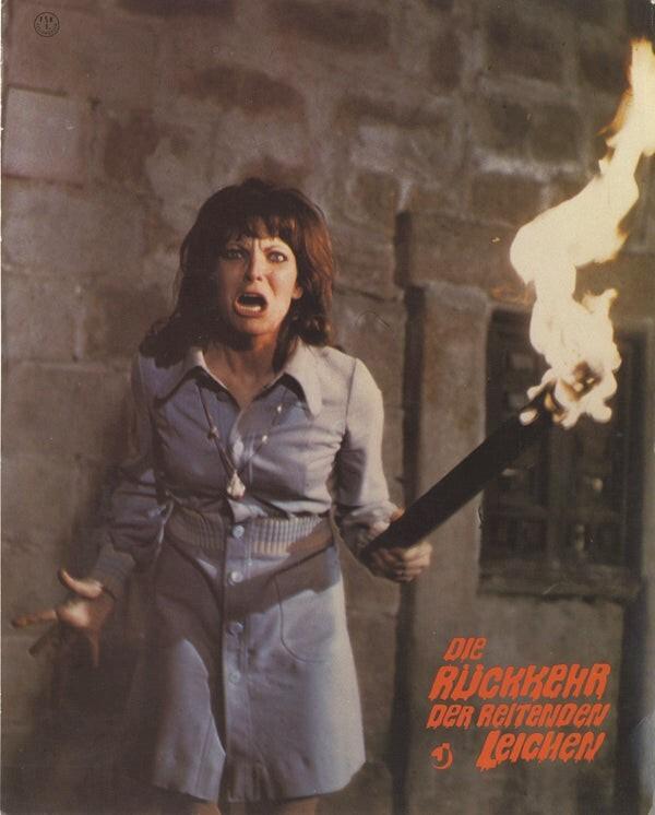 Return of the Evil Dead Original 9x12 German Lobby Card Esperanza Roy Horror