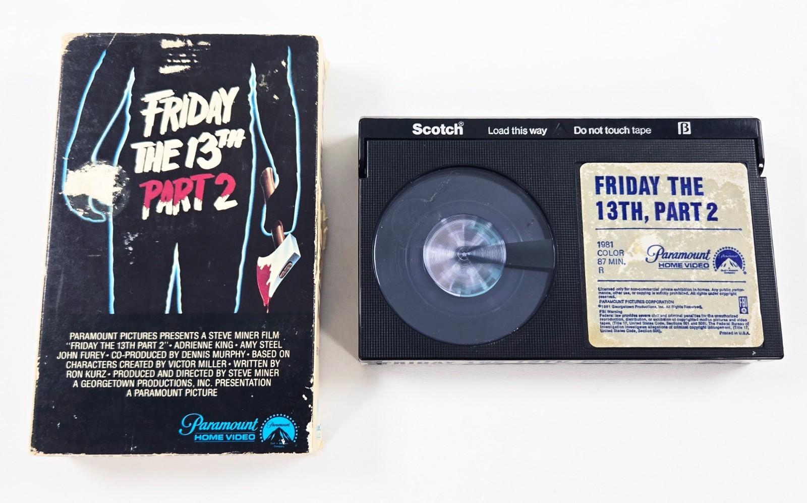 Friday the 13th Part 2 Betamax Beta Tape Movie 1981 Horror Jason