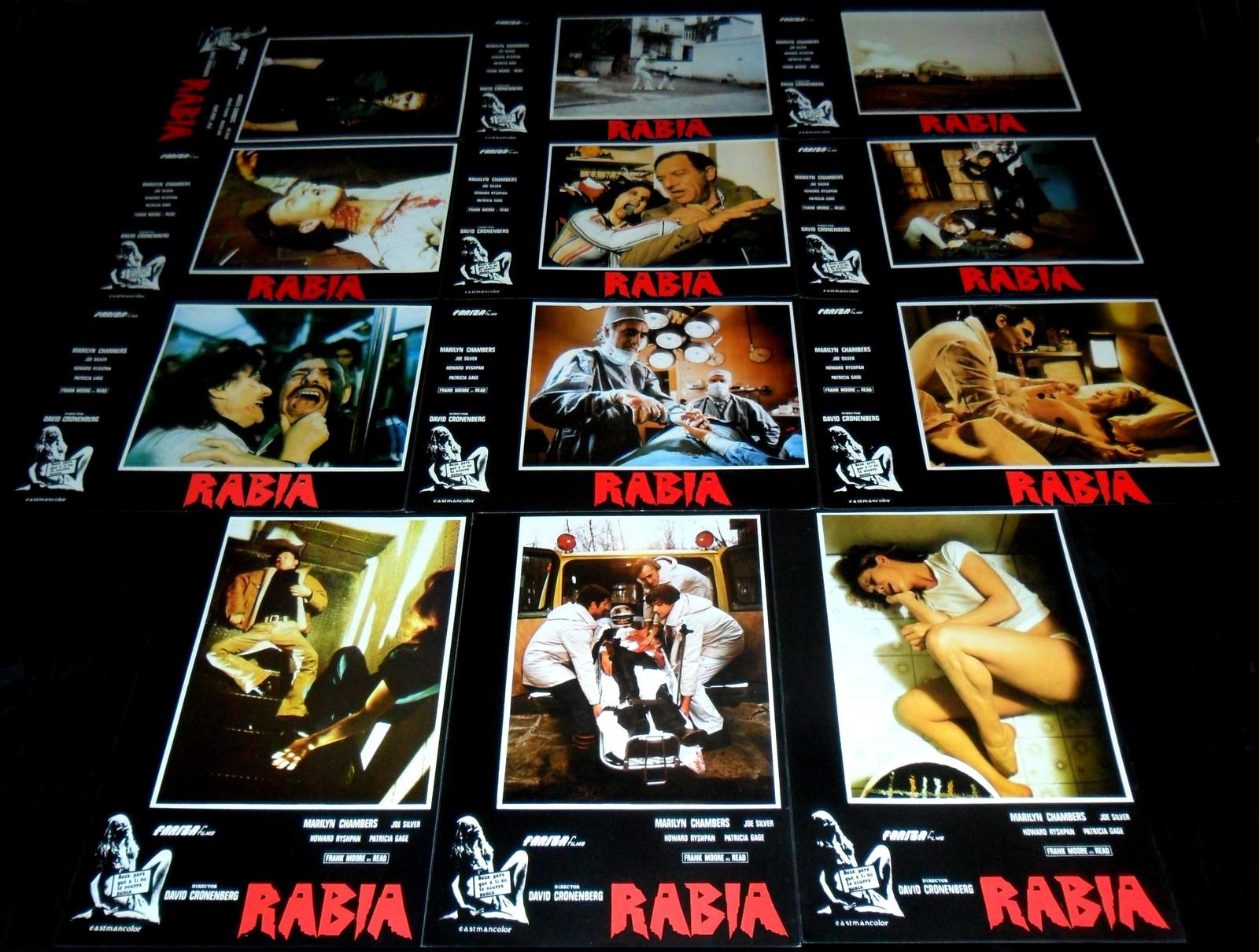 1977 Rabid ORIGINAL SPAIN LOBBY CARD SET David Cronenberg HORROR SCI-FI Rage