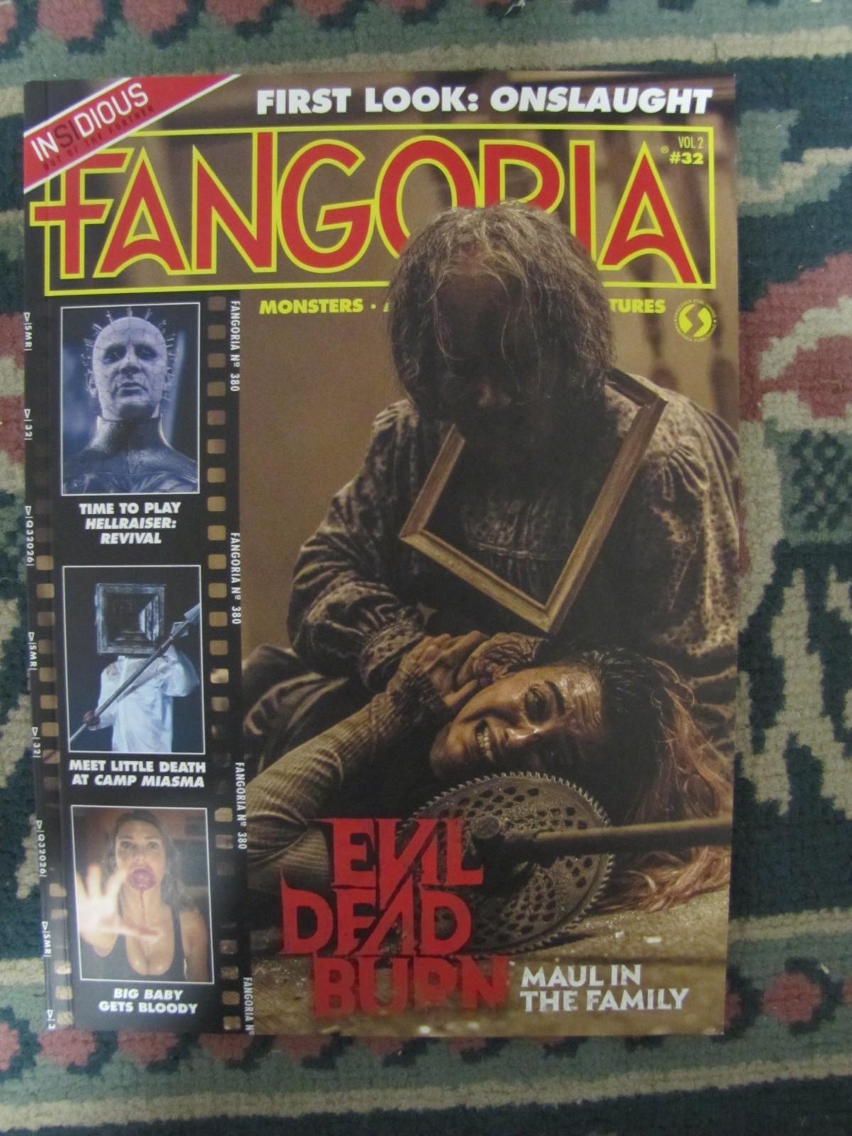 Fangoria Vol 2 # 32 w/ 2 bookmarks  RARE VARIANT cover  Evil Dead Burn