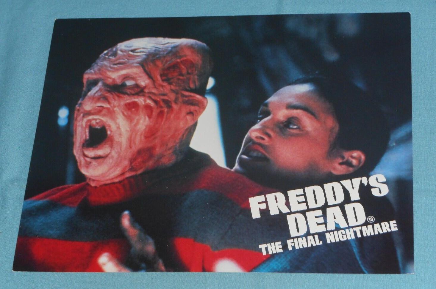 original FREDDY'S DEAD: THE FINAL NIGHTMARE MINI LOBBY CARD #1