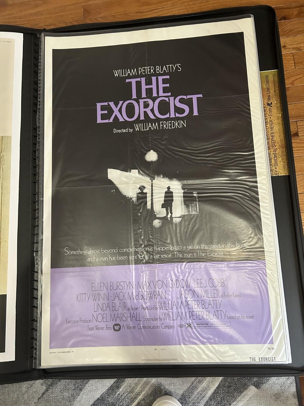 The Exorcist 1973 Original Movie Poster Folded 27x41 Bill Gold, Dick Knipe