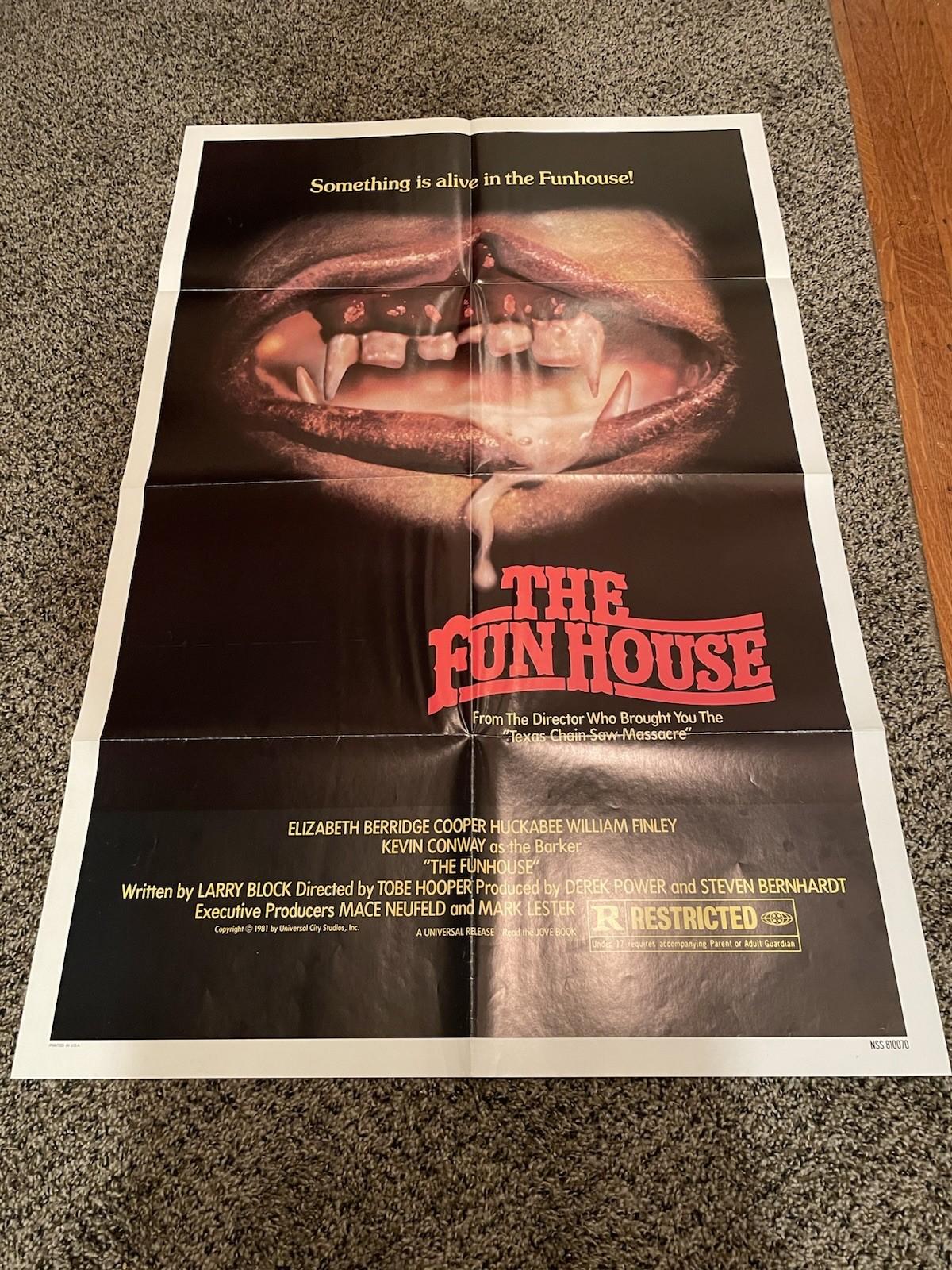 The Funhouse 1981 Original One Sheet Poster