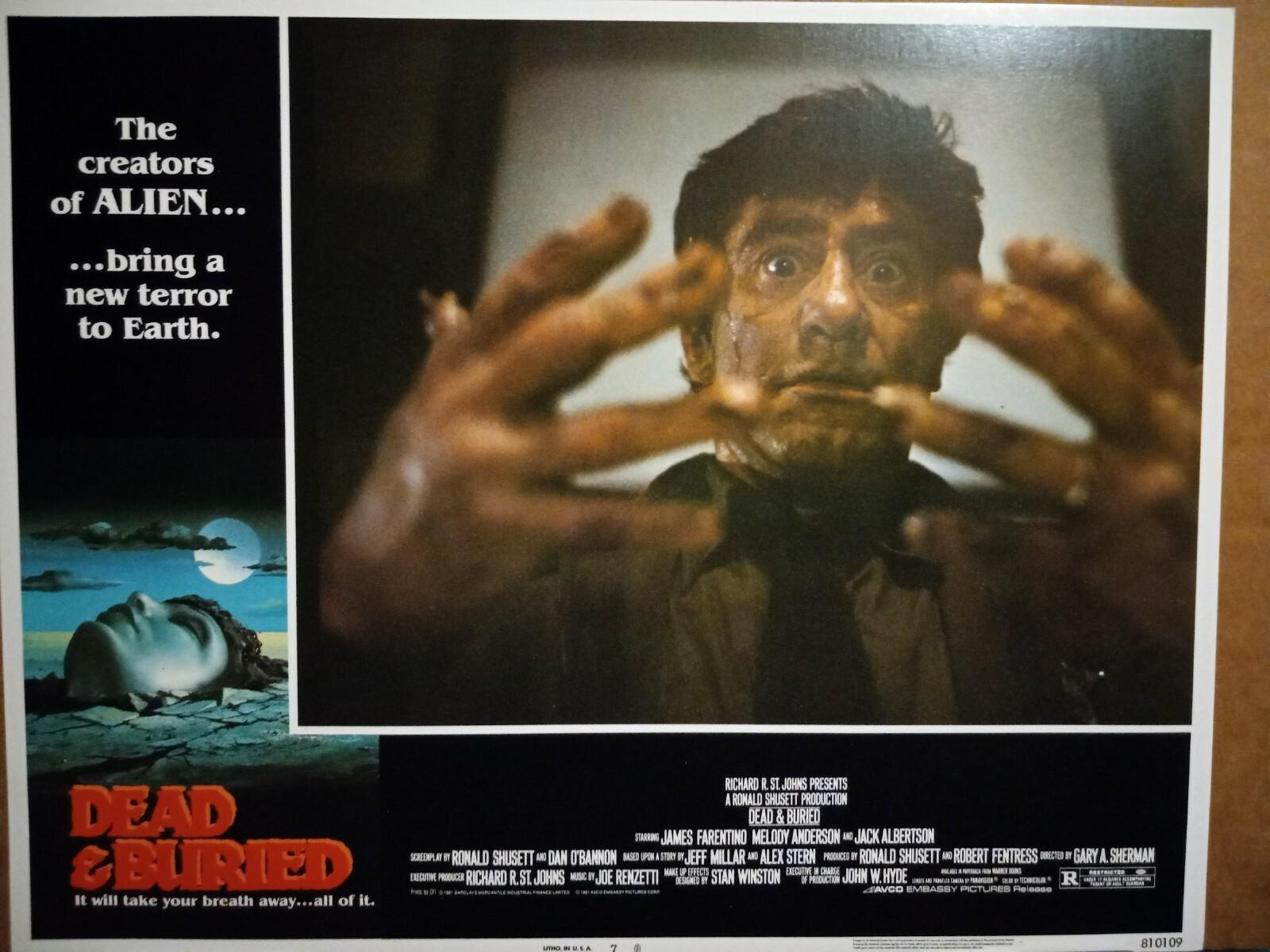 Lobby Card 1981 DEAD AND BURIED James Farentino realizes he is zombie best card