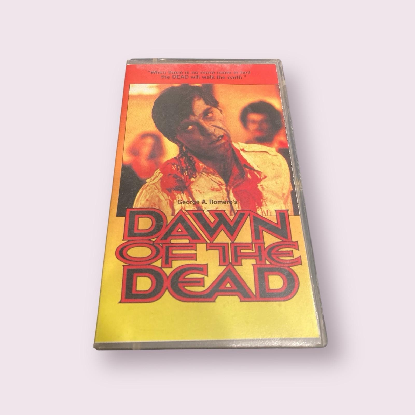 Dawn Of The Dead VHS Horror Rare HTF Copy Uncut Full Length Luminous Film