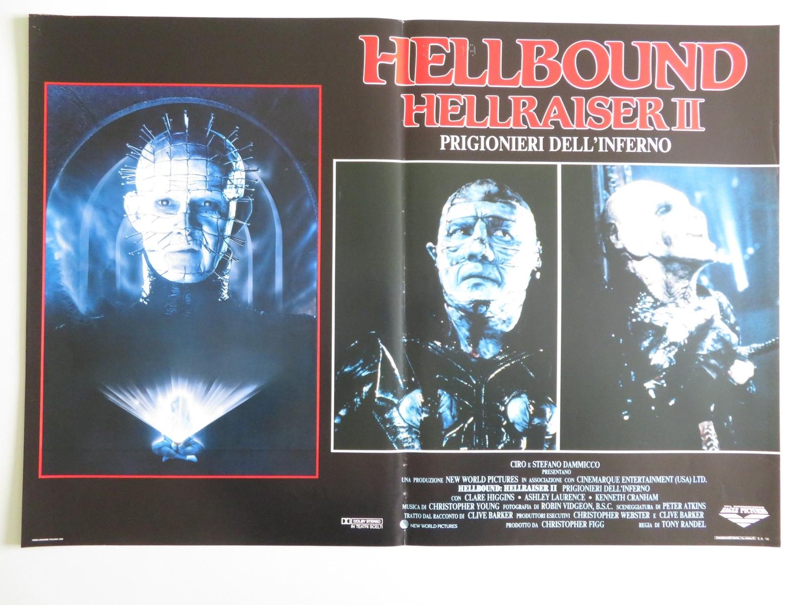 HELLBOUND: HELLRAISER II -  B ITALIAN FOTOBUSTA POSTER HIGGINS BRADLEY 1988