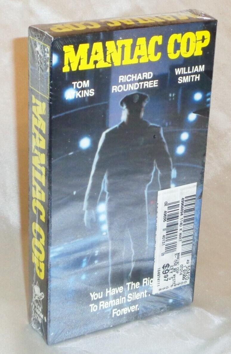 FACTORY SEALED Maniac Cop VHS 1990 Tom Atkins 