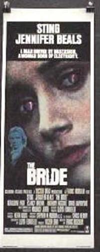 THE BRIDE 14X36 ORIGINAL ROLLED MOVIE POSTER 1985 INSERT STING JENNIFER BEALS