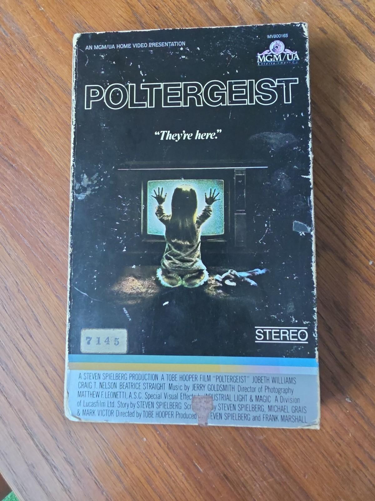 Rare Poltergeist VHS Horror 1982 MGM Big Box Gatefold Case