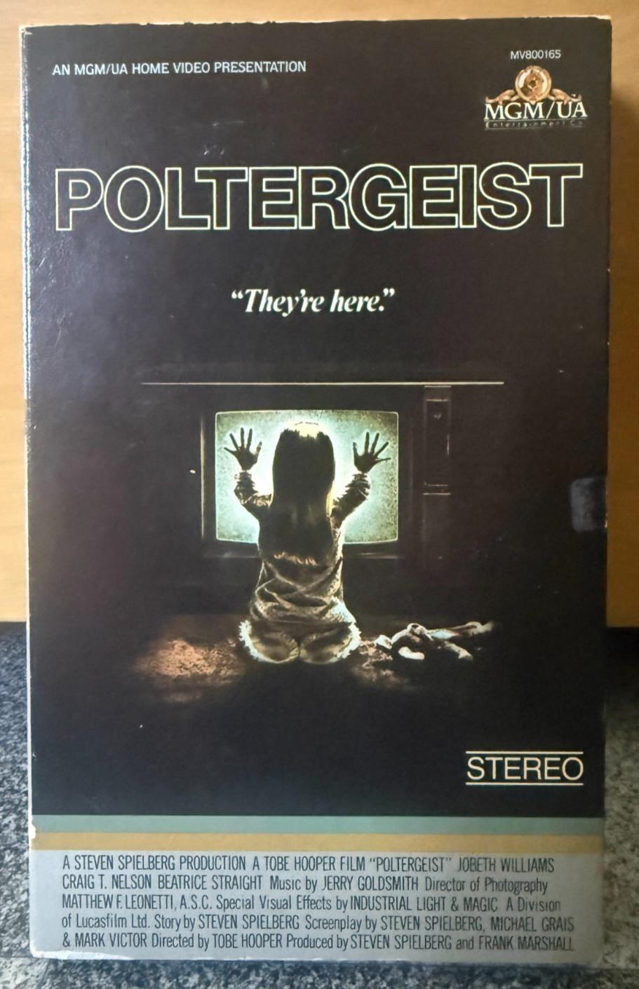 Rare POLTERGEIST Horror 1982 VHS - MGM Big Box Gatefold Case Vintage