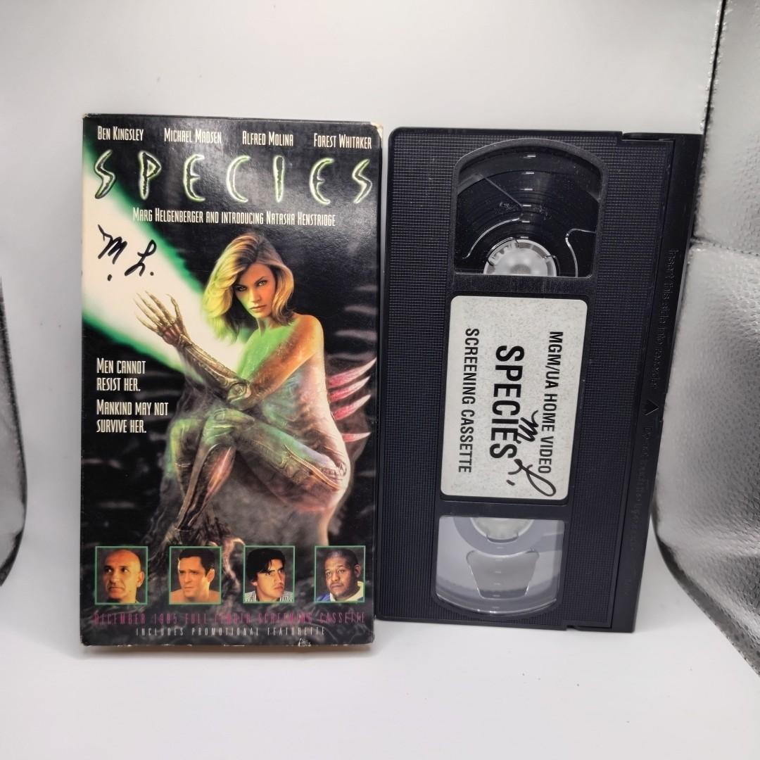 Species (VHS, 1995) Promo Screener  Rare Hard to Find Hype Box Full Length
