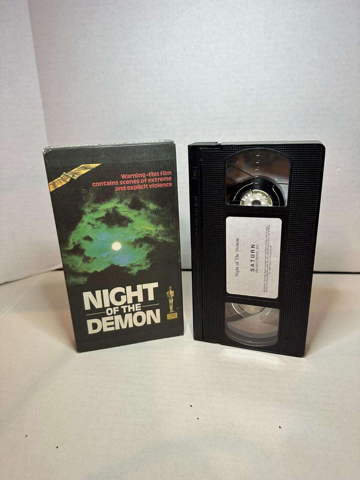 Night Of The Demon (1988, VHS Tape) Vintage RARE Horror used