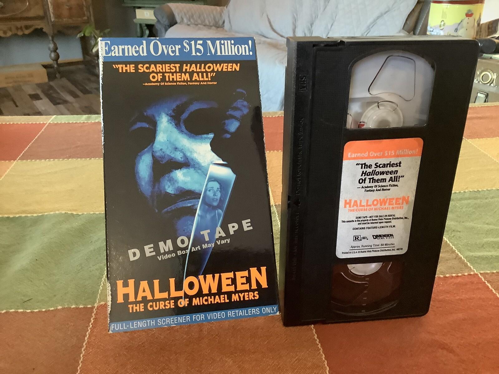 Halloween 6 Curse of Michael Myers Used VHS 1996 Rare Screener Promo Free US Shp