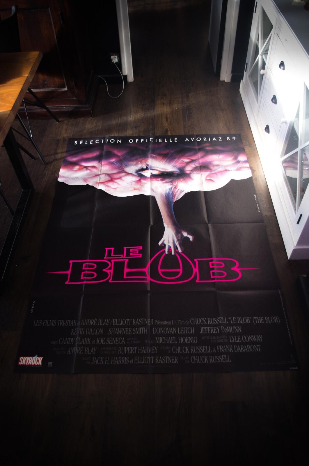 THE BLOB 🎬 Chuck Russell Large French Grande Vintage Movie Poster Original 1988