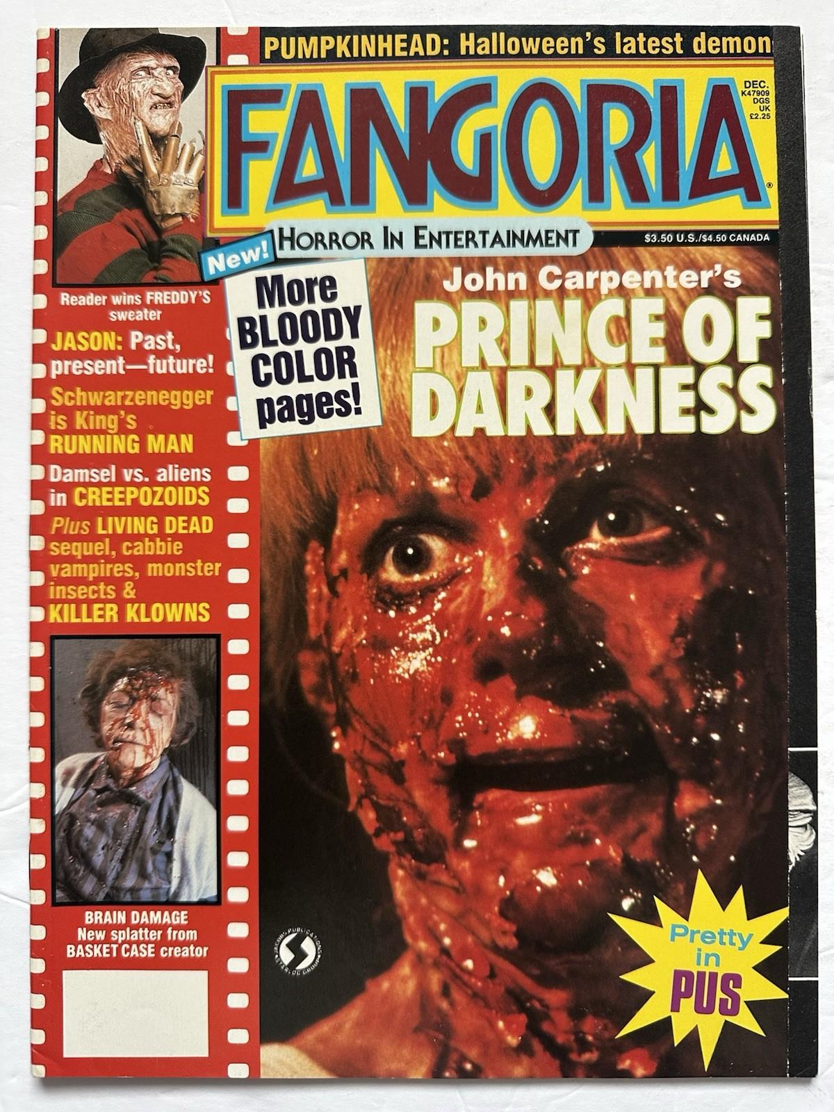 Fangoria #69 Dec. 1987 (Starlog) John Carpenter “Prince of Darkness” Cover