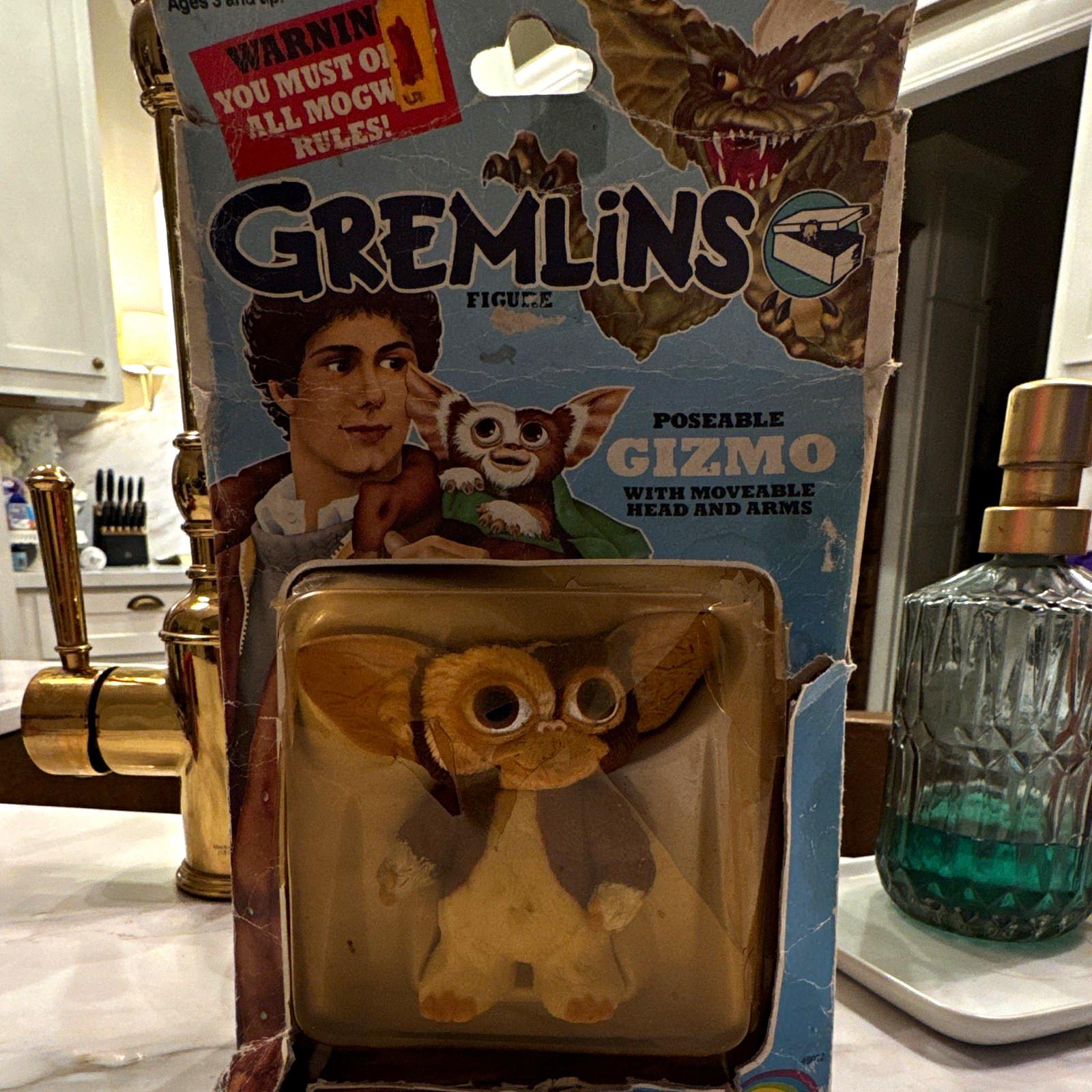 Vintage 1984 LJN Gremlins Poseable Gizmo Figure Original Box Mogwai RARE READ
