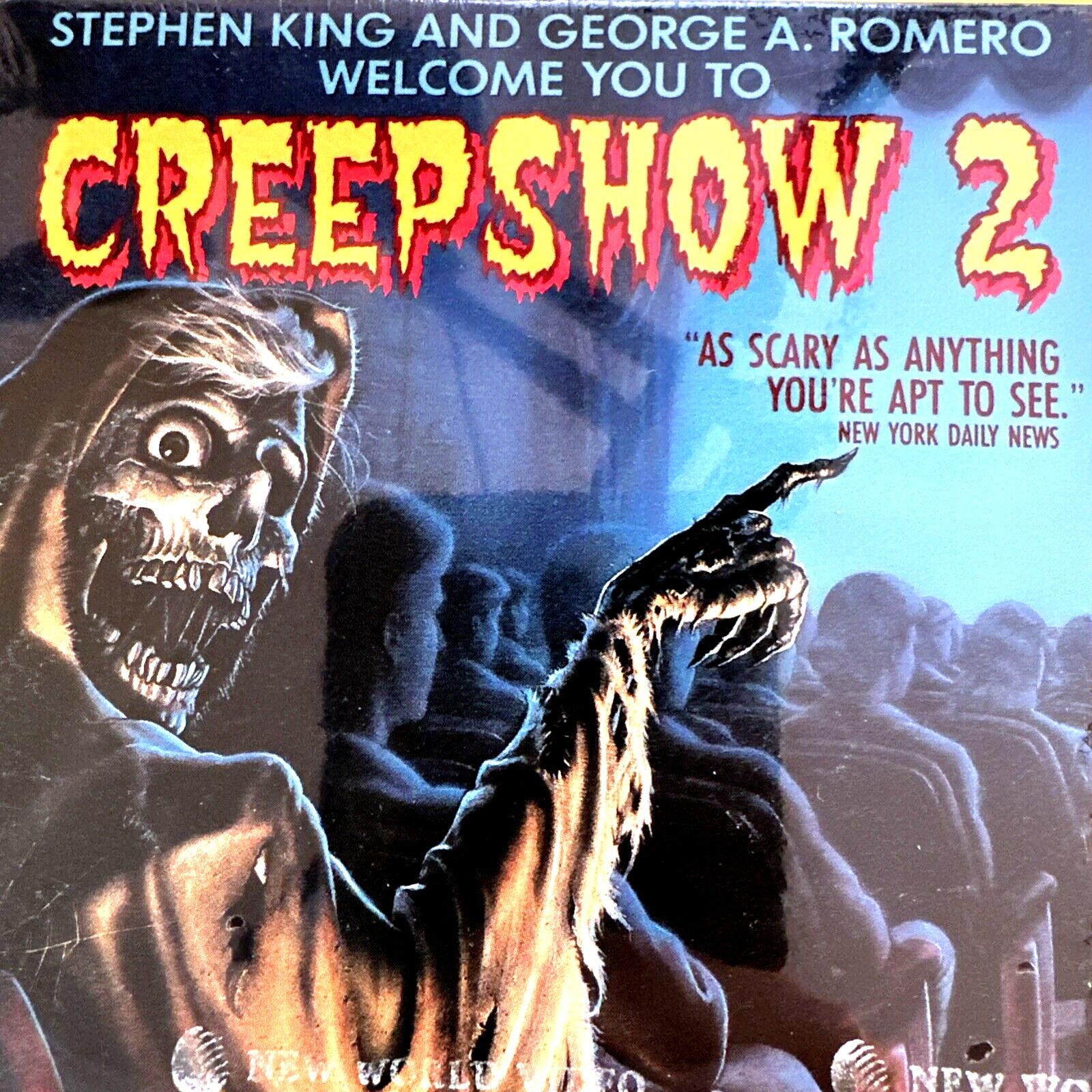 CREEPSHOW 2 VHS 1987 Stephen King George Romero Horror Tape FACTORY SEALED