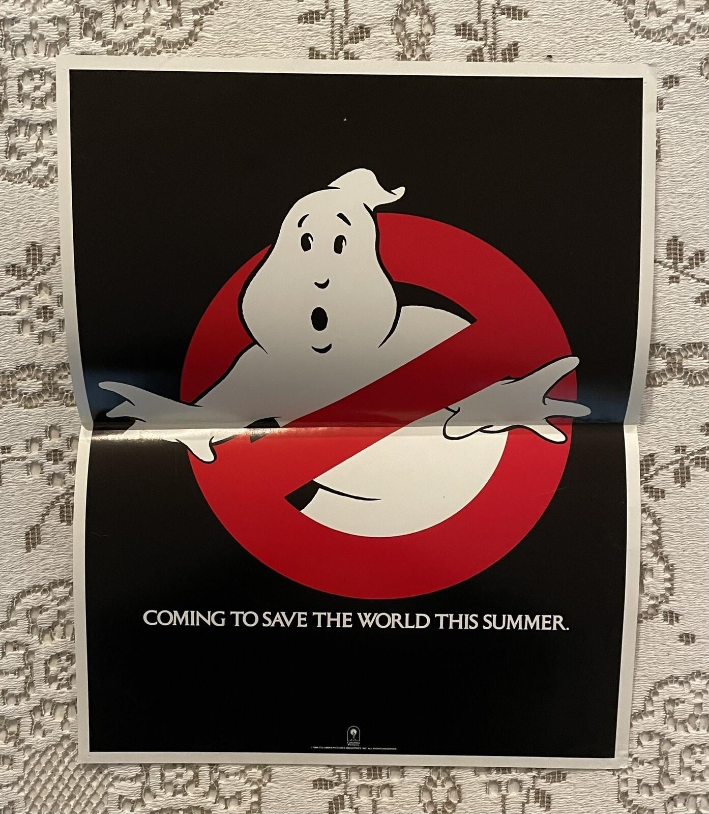 Ghostbusters RARE Original 1984 Advance Promo Flyer/mini-poster. 11x14, folded