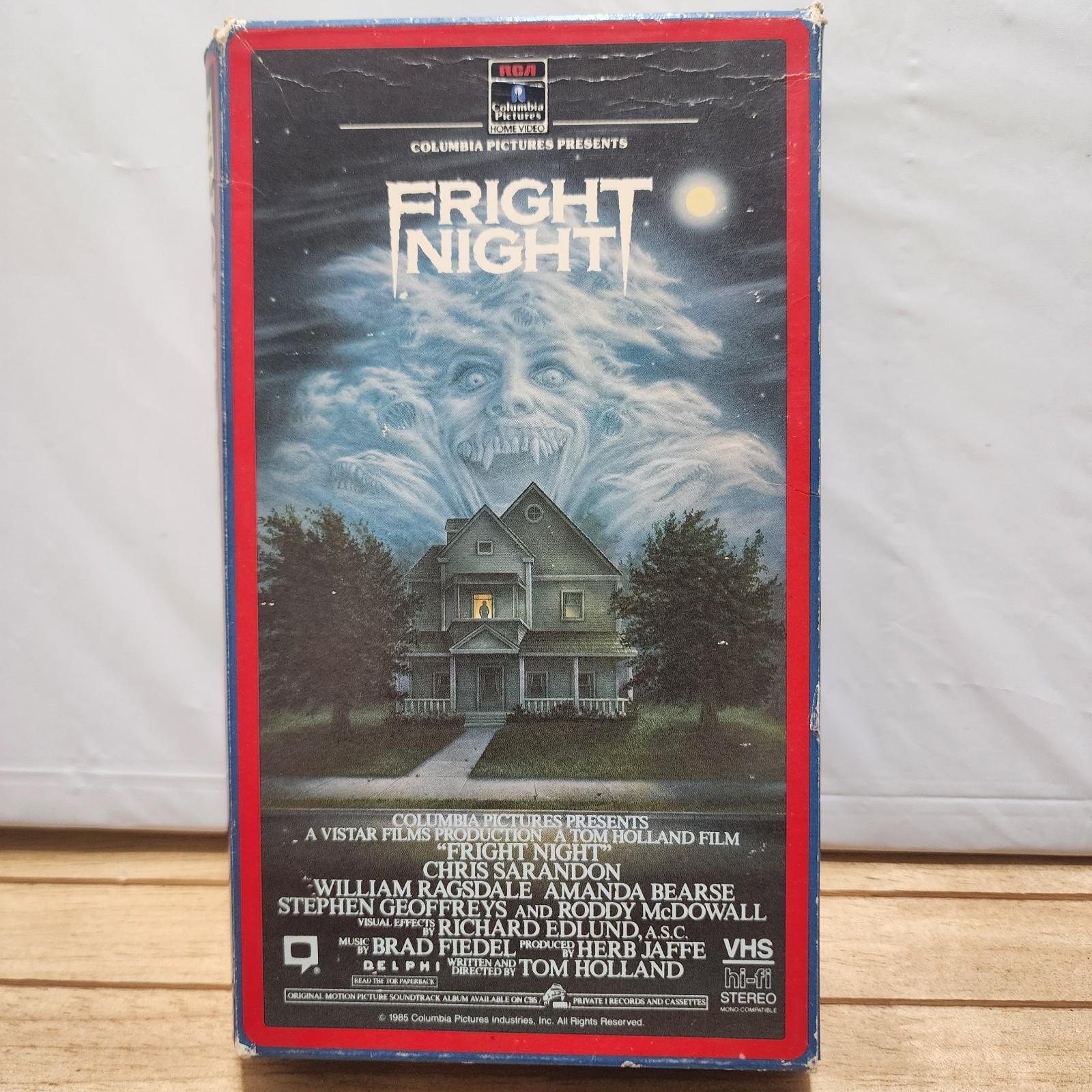 Fright Night VHS 1985 RCA Columbia In Original Box Case Original Horror Movie