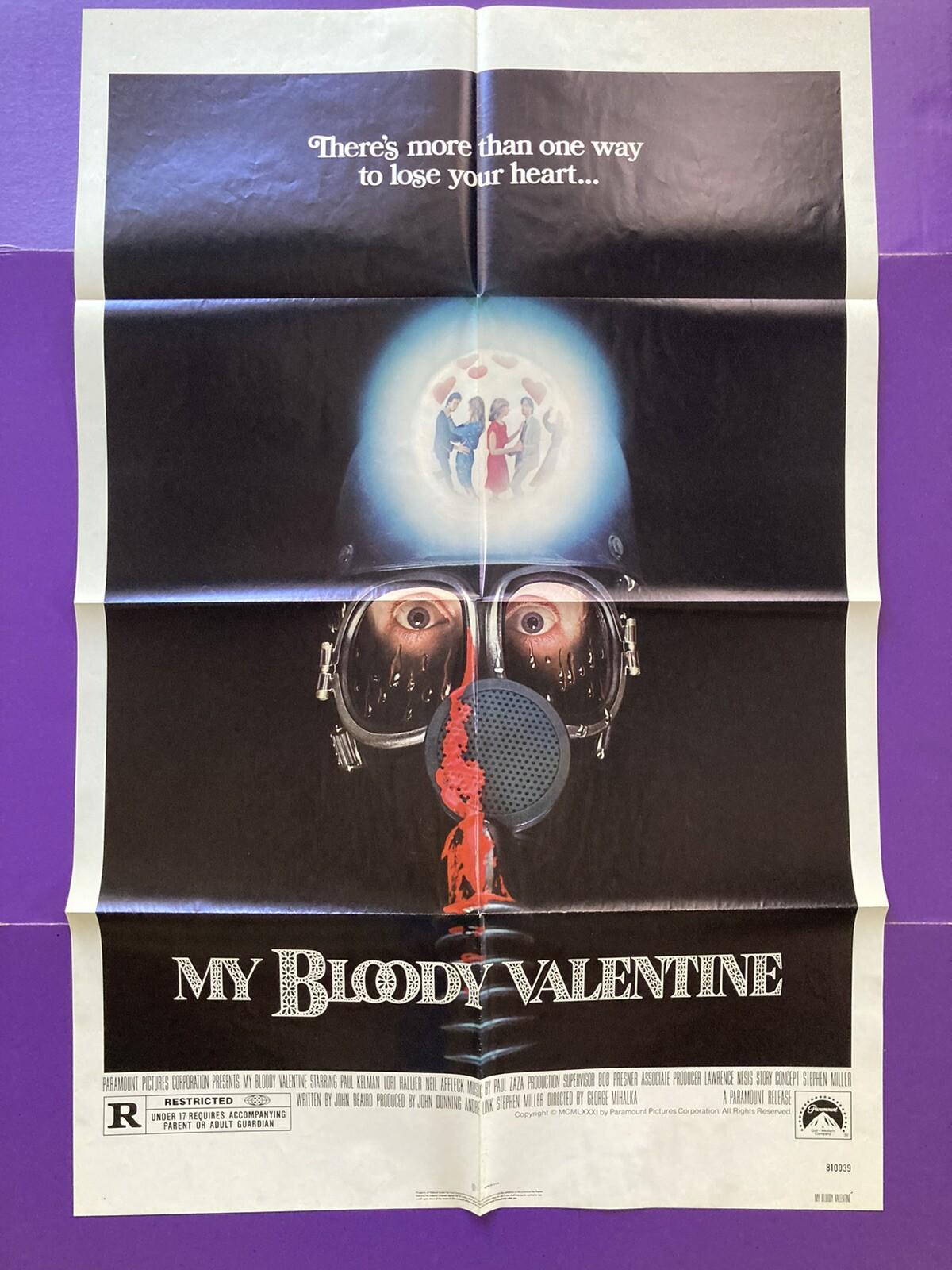 MY BLOODY VALENTINE ORIGINAL ONE SHEET MOVIE POSTER 1981