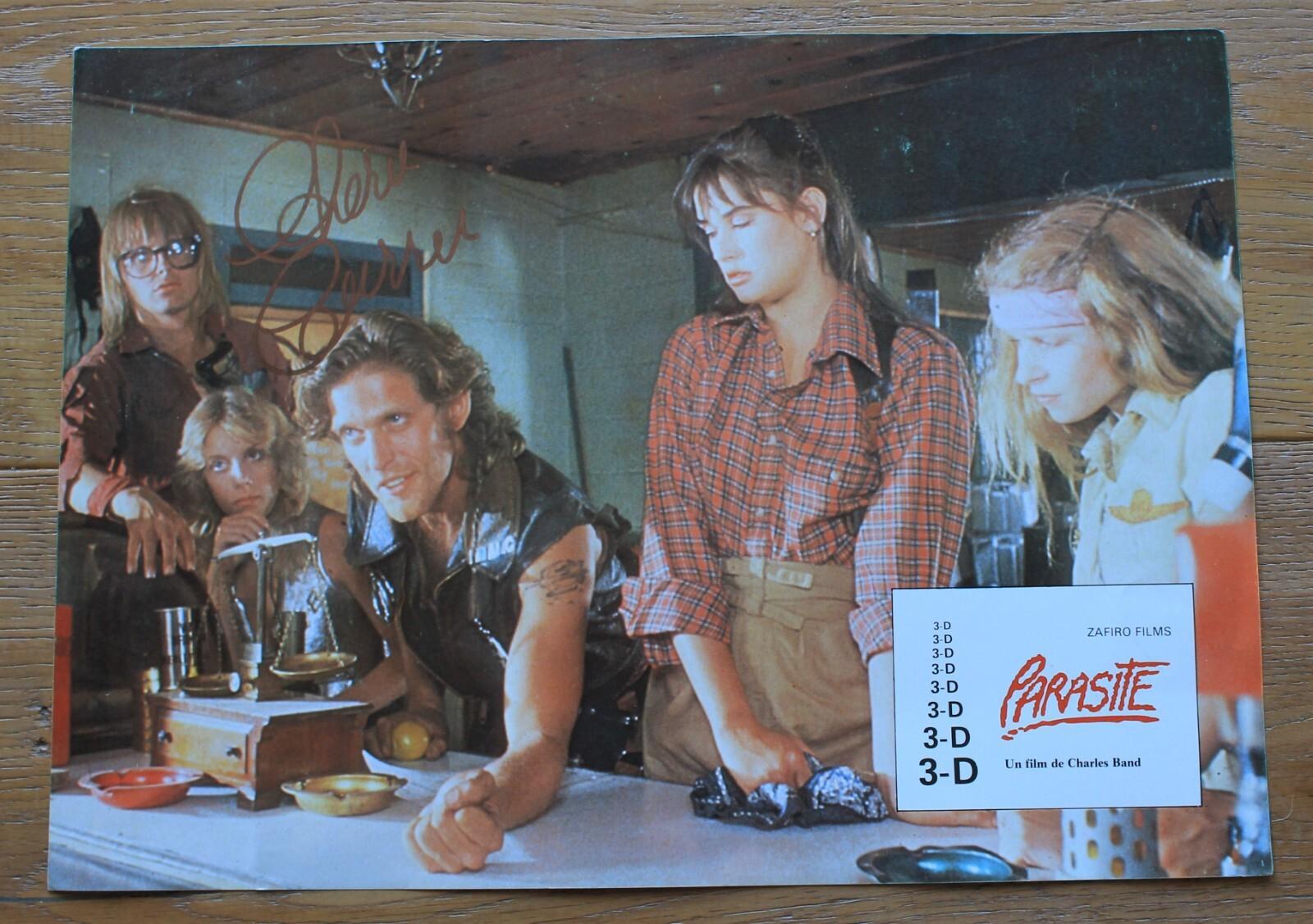 Parasite 3-D Movie 1982 Foreign Lobby Card #2 Signed by Cherie Currie "Dana" 