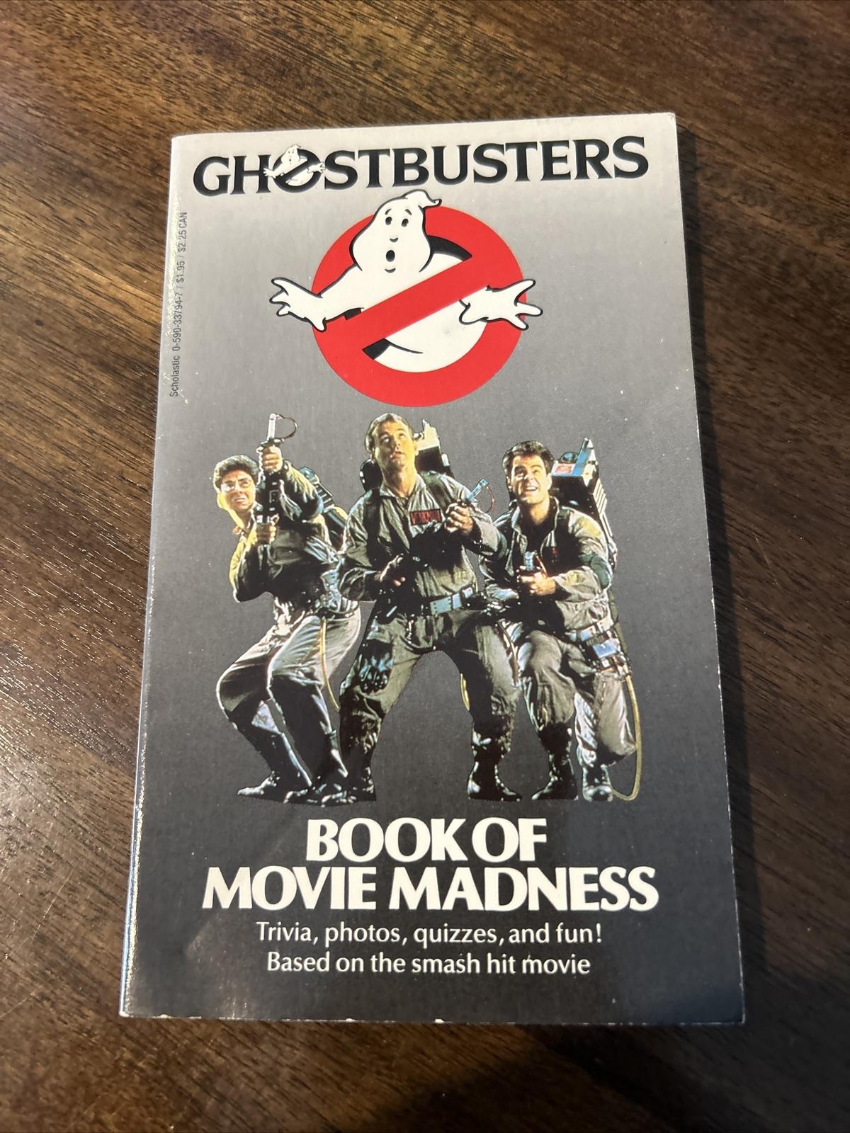 Ghostbusters Book Of Movie Madness PB Vintage 1985 Rare