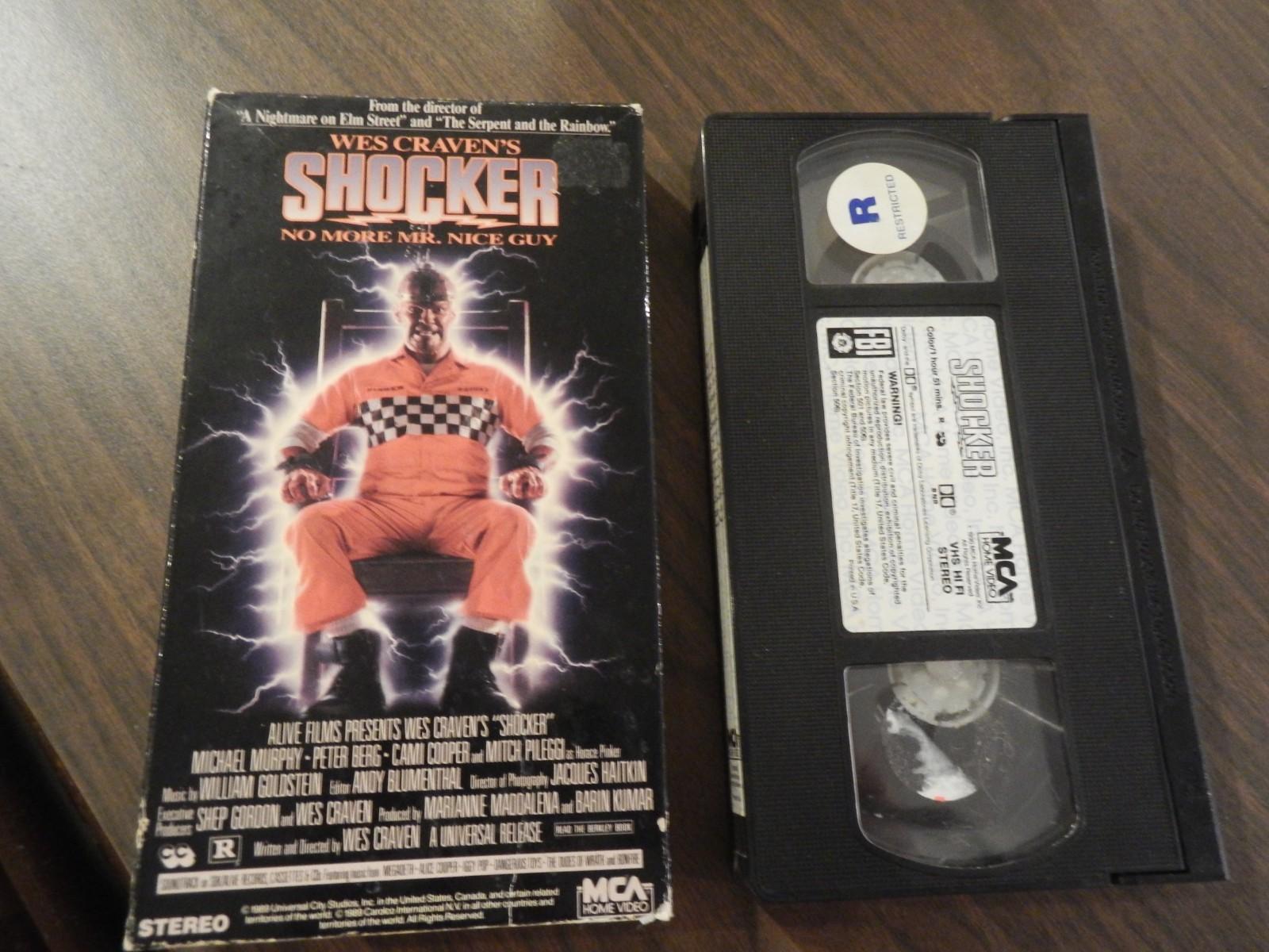 WES CRAVEN SHOCKER VHS HORROR 1989 MICHAEL MURPHY CULT VINTAGE MCA HOME VIDEO